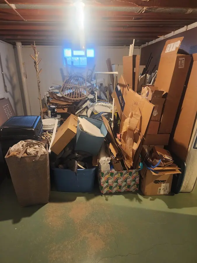 Roll-off dumpster container at job site for Roll Off Dumpster Rental in Lorton